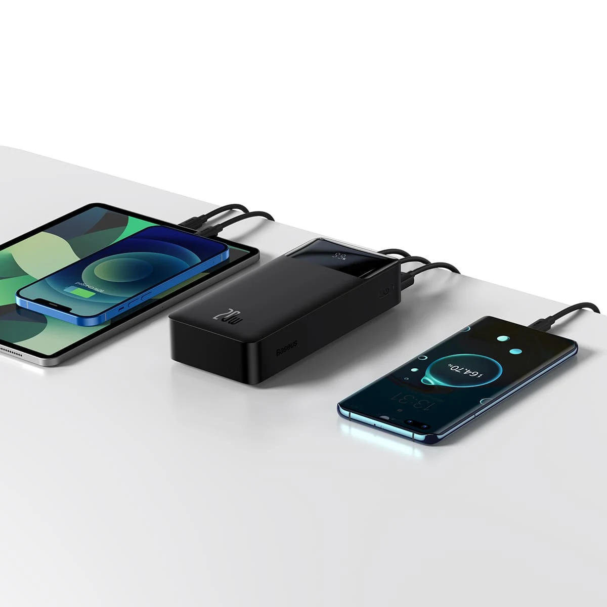 Внешний аккумулятор Baseus 30000mAh Bipow Digital Display PoВтer Bank 20Вт PPDML-N01 (PPBD30K) Чёрный