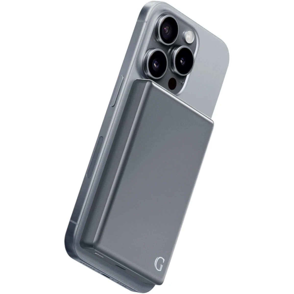 Внешний аккумулятор Gurdini 10000mAh Wave Series Magnetic Magsafe GMQS-01G 20Вт Gray, серый