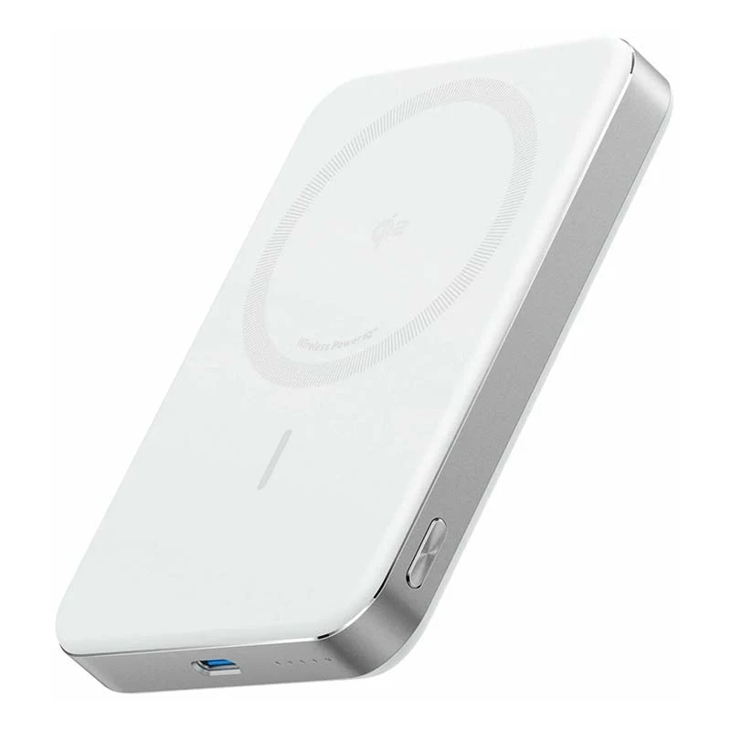 Внешний аккумулятор с беспроводной зарядкой Anker 10000mAh MagGo Ultra-Slim A1664 Белый