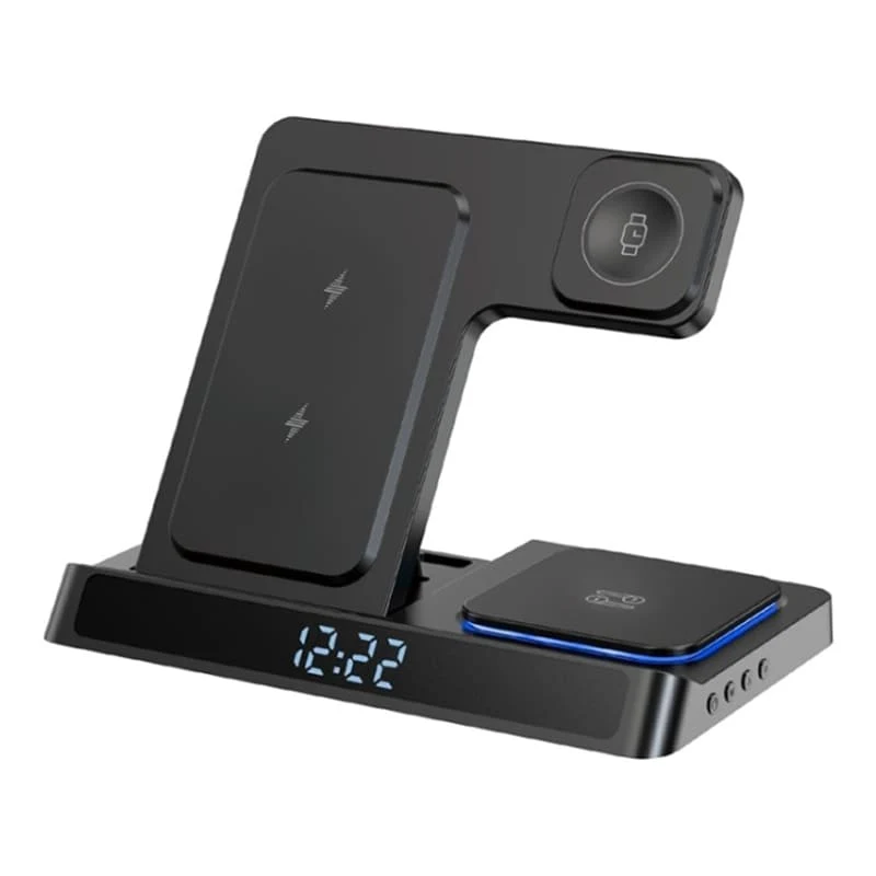 Беспроводное зарядное устройство WiWU Power Air 5в1 Wireless Charger (Wi-W006) Black, чёрный