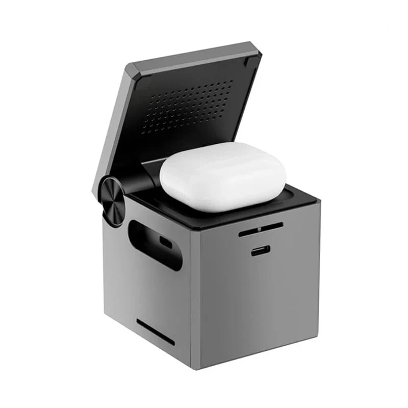 Зарядная станция WiWU Small Aquare 3в1 wireless charger (Wi-W030) Gray, серый