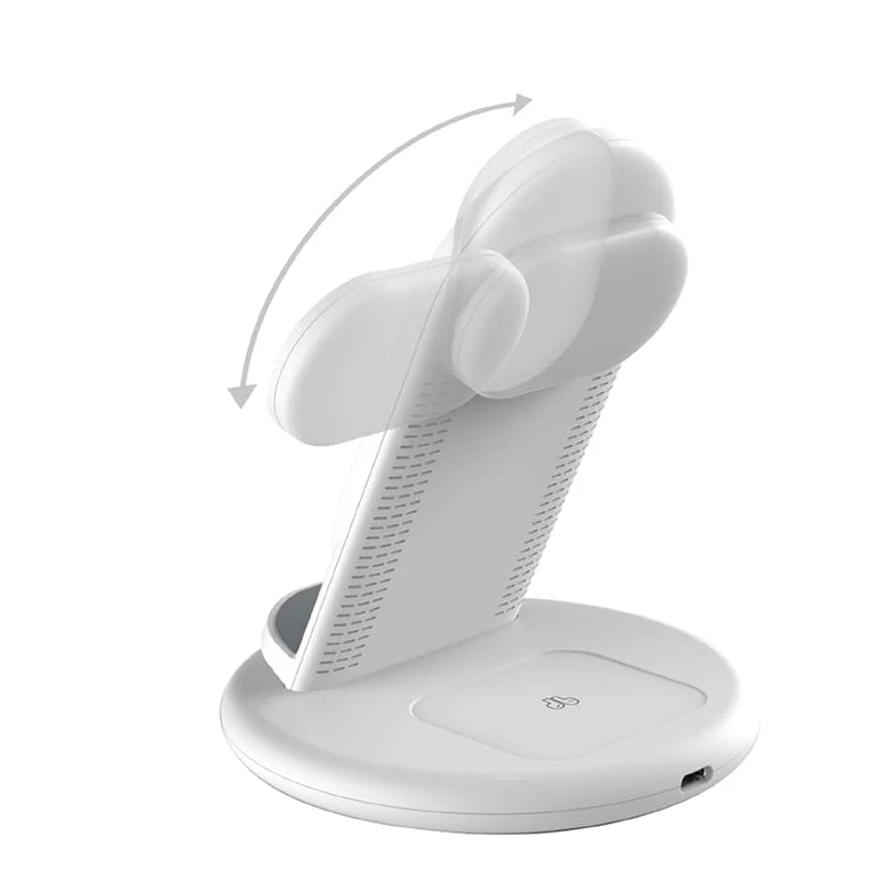 Беспроводное зарядное устройство WiWU Power Air 3в1 Wireless Charger White, белый