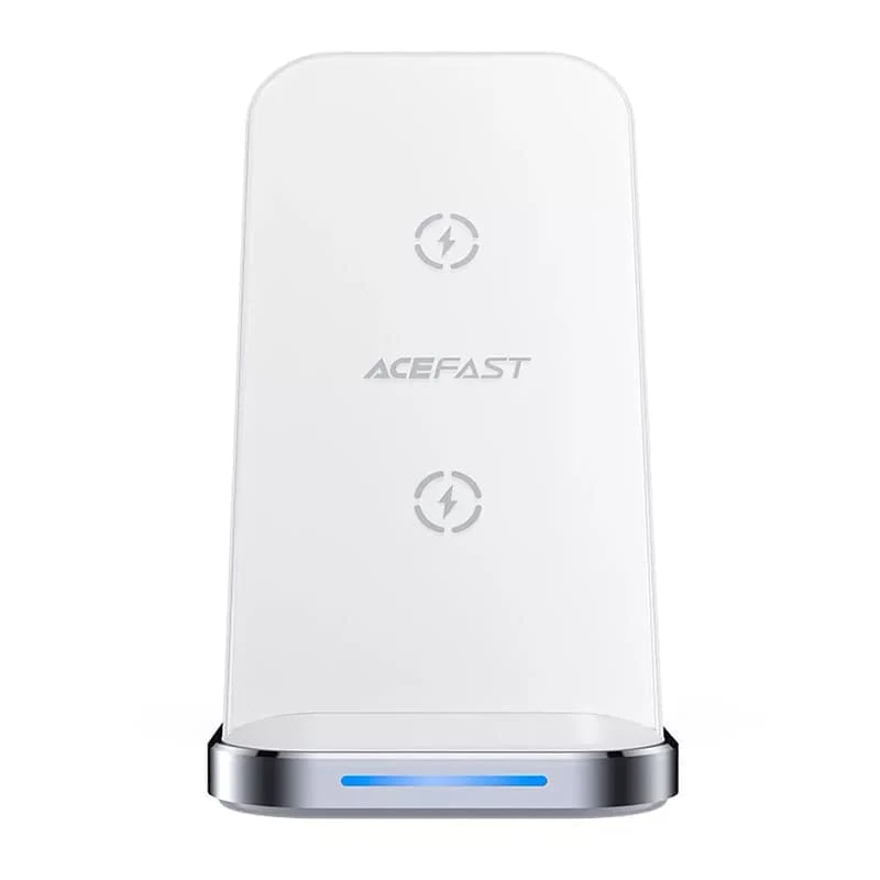 Беспроводное зарядное устройство AceFast Wireless Charger Desktop Holder 3в1 (E15) White, белый
