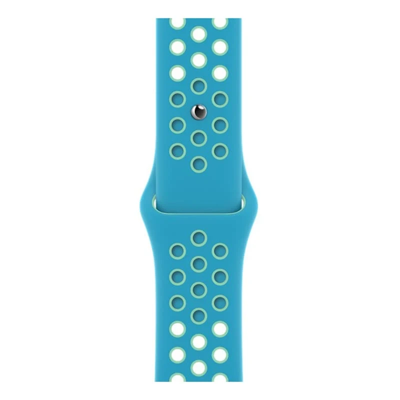 Ремешок для Apple Watch 42/44 mm Nike+ Silicone Sport Band Сине-голубой