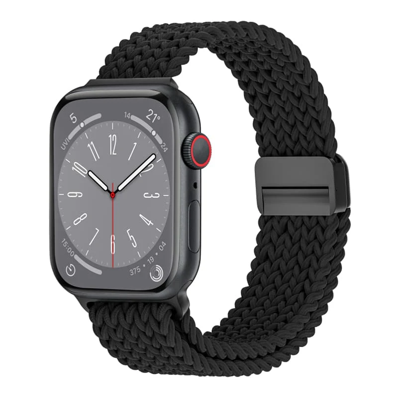 Ремешок для Apple Watch 38/40/41 mm WiWU Nylon Braided Magnetic (Wi-WB004) Чёрный