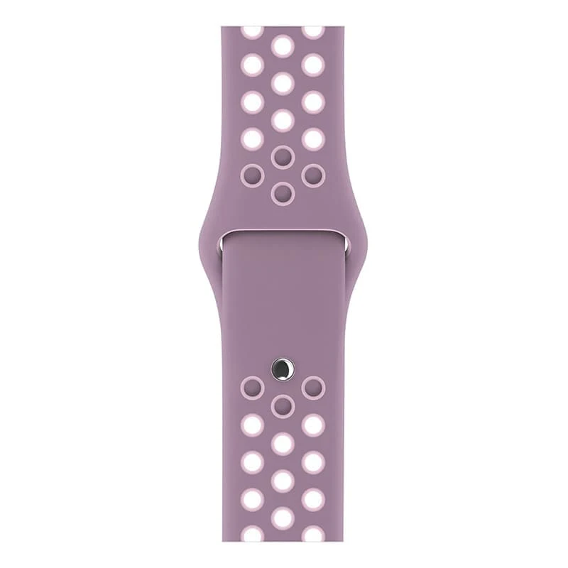 Ремешок для Apple Watch 42/44 mm Nike+ Silicone Sport Band Фиолетово-бежевый