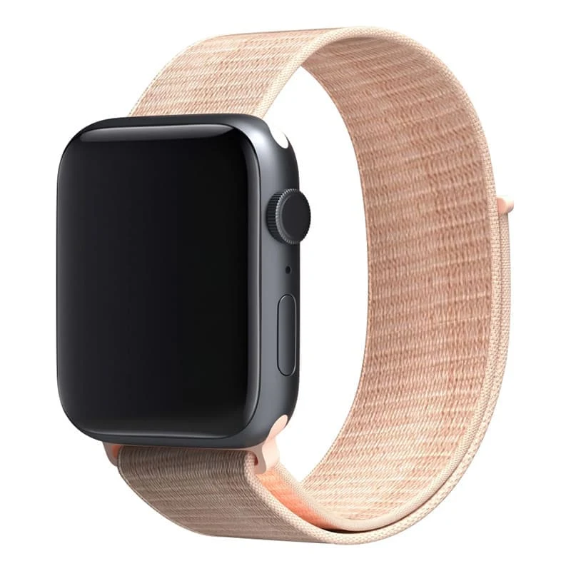 Ремешок для Apple Watch 42/44 mm Silicone Band Бежево-розовый