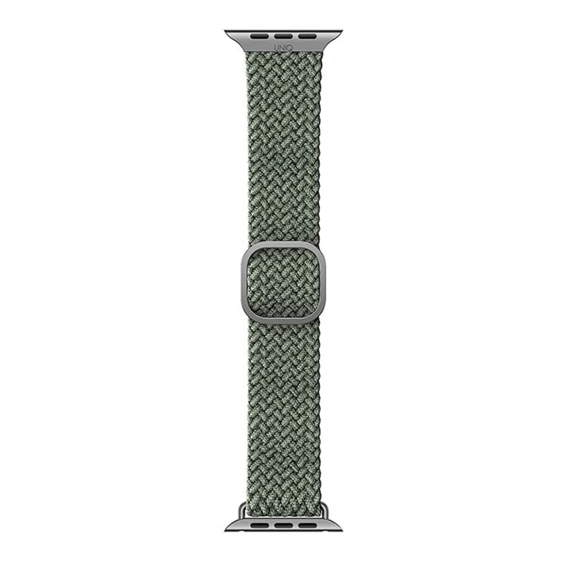 Ремешок для Apple Watch 41/40/38 mm UNIQ ASPEN Strap Braided Green, зелёный