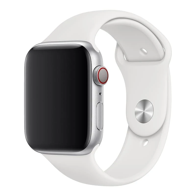 Ремешок для Apple Watch 38/40 mm COTEetCI Silicone Sport Band White, белый