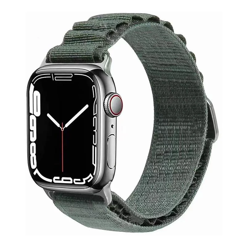 Ремешок для Apple Watch 42/44/45/49 mm WiWU Nylon Watch Band Зелёный