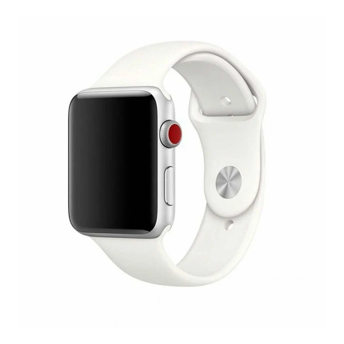 Ремешок для Apple Watch 38/41 mm HOCO WA01 Flexible Series Classic Sports Silicone Strap White