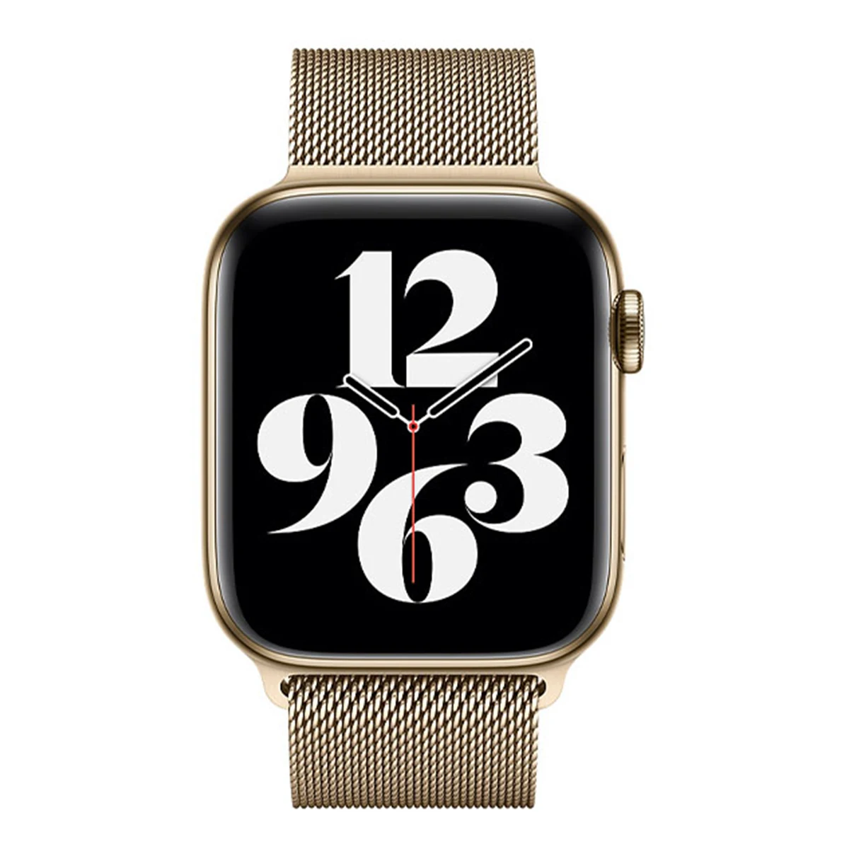 Ремешок для Apple Watch 38/40 mm Gurdini Milanese Loop Champagne Gold, золотой
