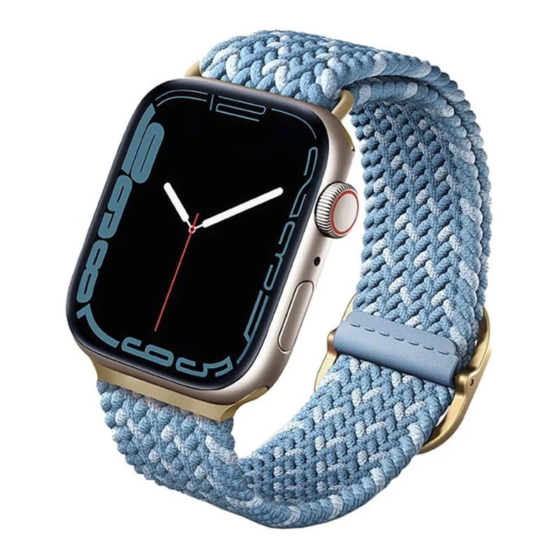 Ремешок для Apple Watch 41/40/38 mm UNIQ Aspen DE strap (41MM-ASPDECBLU) Лазурно-голубой