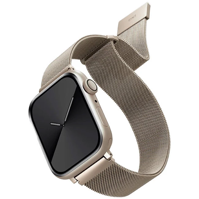 Ремешок для Apple Watch 41/40/38 mm UNIQ Dante Strap Mesh Steel (41MM-DANSLGT) Starlight