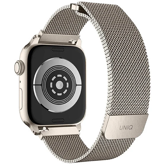 Ремешок для Apple Watch 41/40/38 mm UNIQ Dante Strap Mesh Steel (41MM-DANSLGT) Starlight