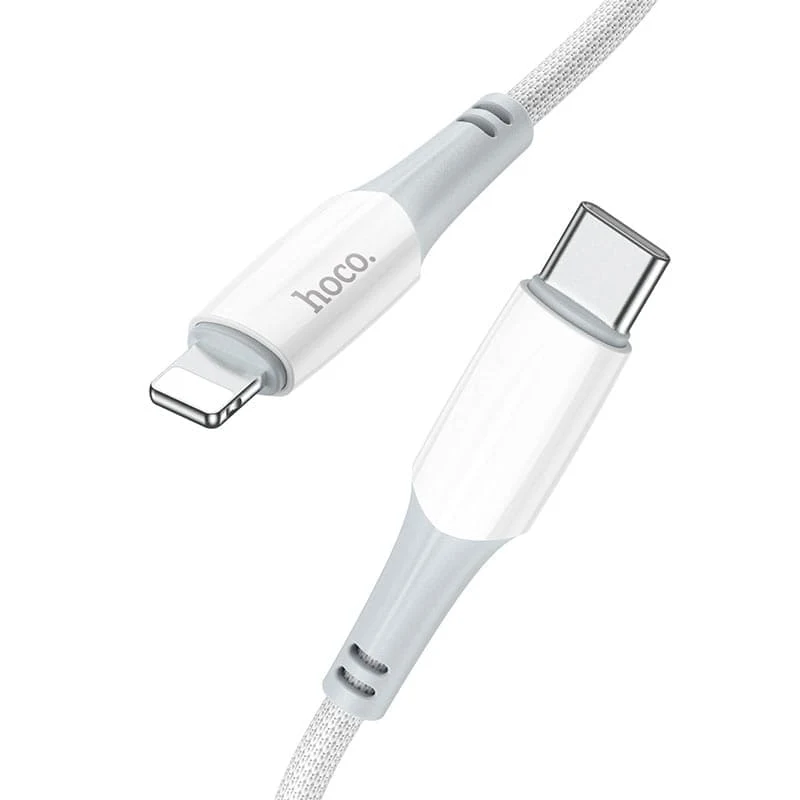 Кабель hoco. Fast charging data cable разъем Type-C – Lightning, 1 м (X70) Белый
