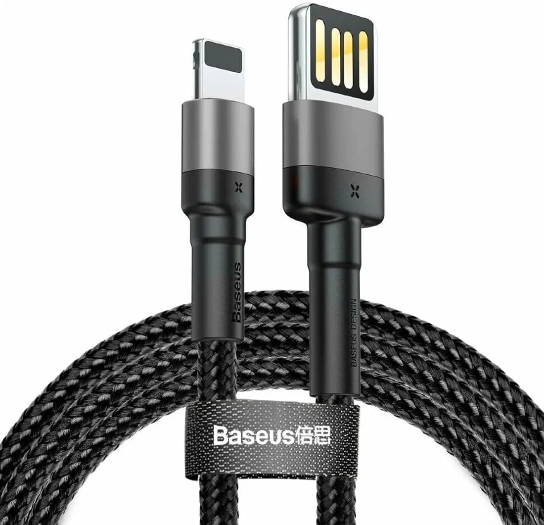 Кабель Baseus Cafule Cable USB For iP special edition 1,5A, 2 м (CALKLF-HG1) Grey/Black