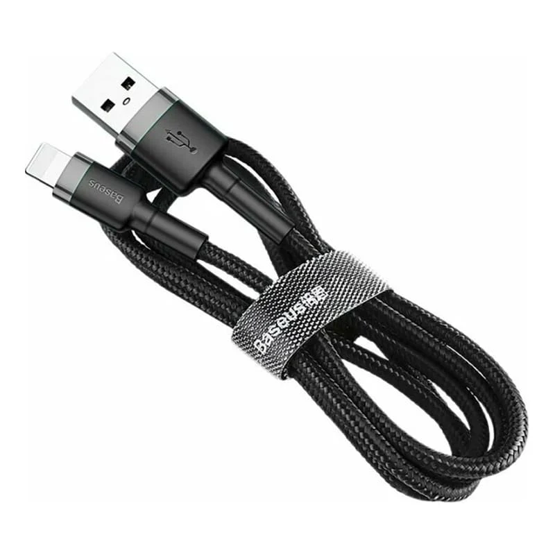 Кабель Baseus Cafule Cable USB For iP special edition 1,5A, 2 м (CALKLF-HG1) Grey/Black