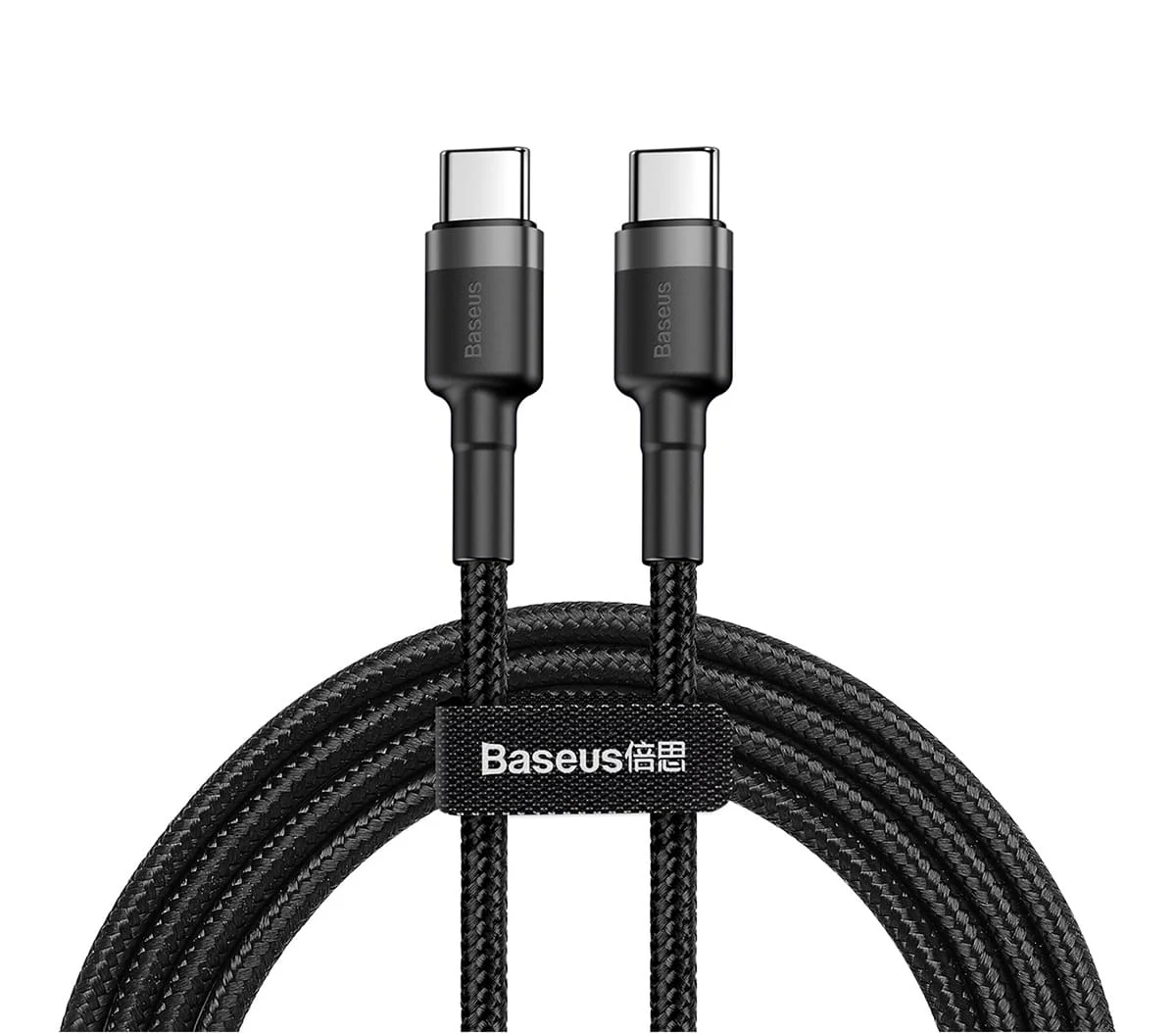 Кабель Baseus Cafule Type-C PD2.0 60W flash charging data line 20V, 3A, 2 м (CATKLF-HG1) Gray/Black