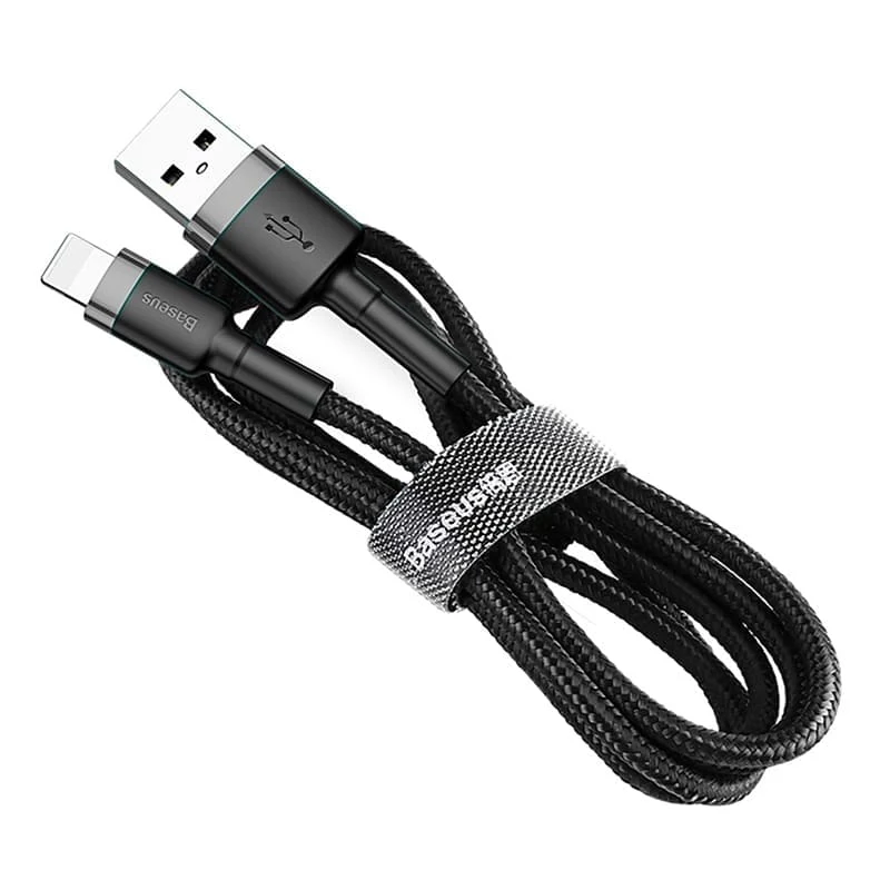 USB кабель Baseus Kevlar Cable разъем Lightning (CALKLF-BG1) Черный