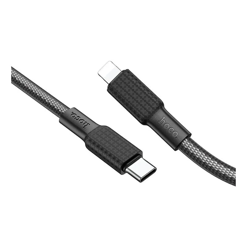 Кабель hoco. Type-C – Type-C “Jaeger” PD (X69) Черно-белый