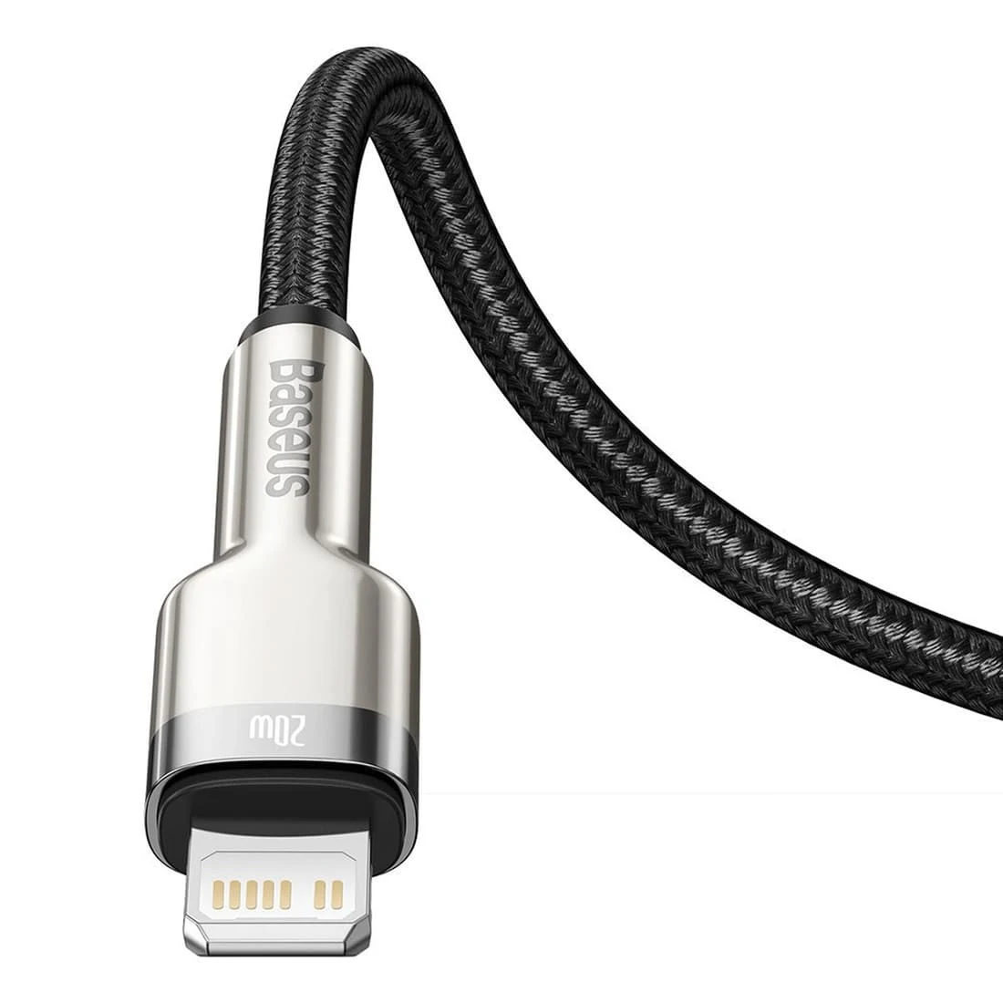 Кабель Baseus Cafule Series Metal Data Cable USB to iP 2,4A, 2 м (CALJK-B01) Чёрный