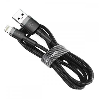USB кабель Baseus Kevlar Cable разъём Lightning Черный