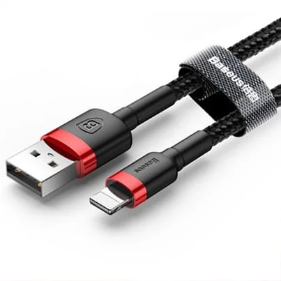USB кабель Baseus Kevlar Cable разъём Lightning Красный