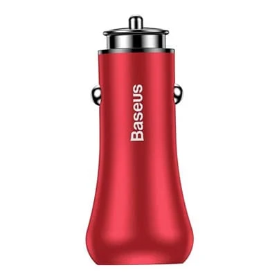 Автомобильное зарядное устройство Baseus 2 USB Quick Charge 18W Gentry Series Красный
