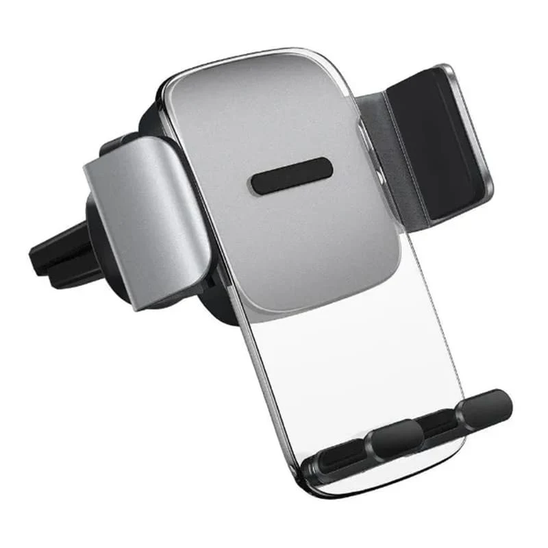 Автомобильный держатель Baseus Easy Control Clamp Car Mount Holder (Standard) For Air Outlets Silver (SUYK010112) Серебристый