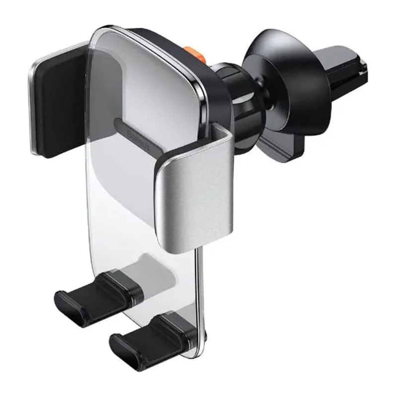Автомобильный держатель Baseus Easy Control Clamp Car Mount Holder (Standard) For Air Outlets Silver (SUYK010112) Серебристый