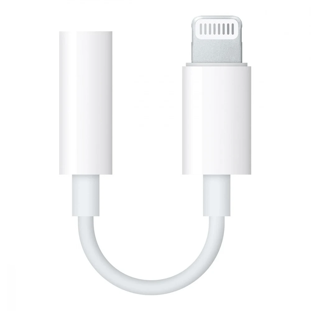 Переходник Apple Lightning - mini jack 3.5 Белый