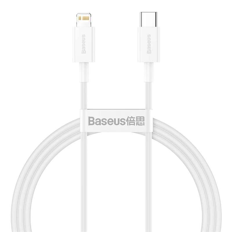 Кабель Baseus Superior Series Fast Charging Data Cable Type-C – Lightning PD 20W, 1 м (CATLYS-A02) Белый
