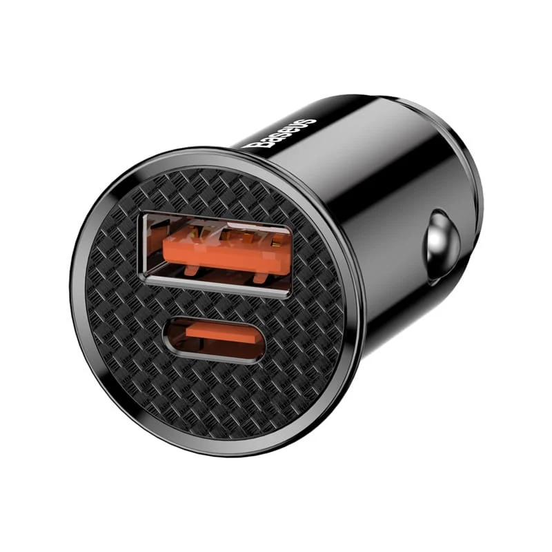 Автомобильное зарядное устройство Baseus BS-C16C1-X Circular Plastic A+C 30W PPS Car Charger (CCALL-YS01) Черный