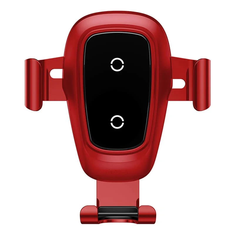 Автомобильный держатель с функцией беспроводной зарядки Baseus Gravity Wireless Charger Car Mount (WXYL-B09) Красный