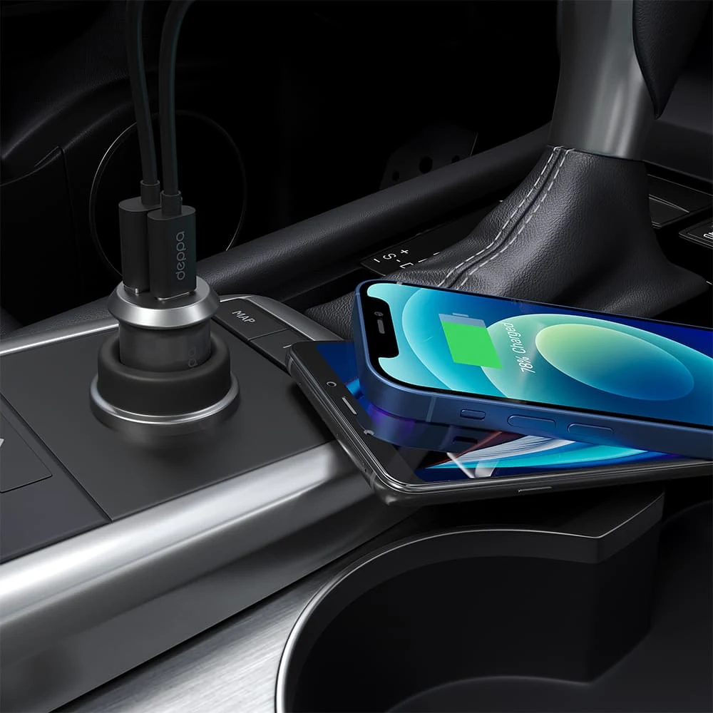 АЗУ Deppa USB A + USB-C, PD, QC 3.0, 38W (11212) Серебристый