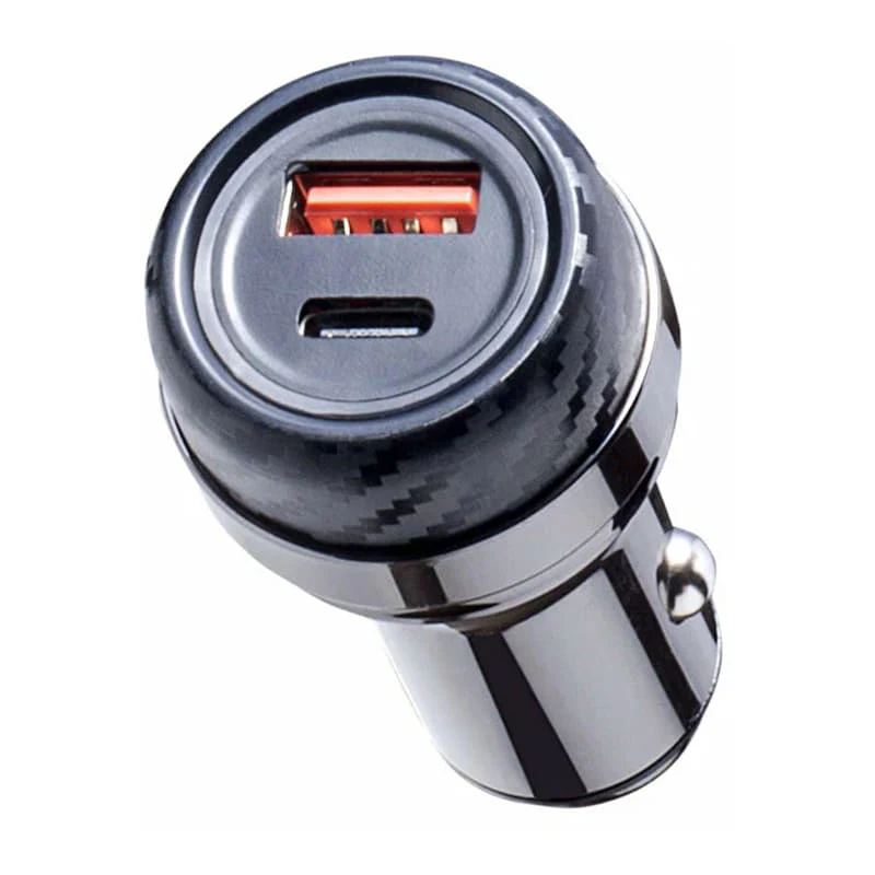 АЗУ Deppa USB A + USB-C, PD, QC 3.0, 52W (11213) Металл, графит