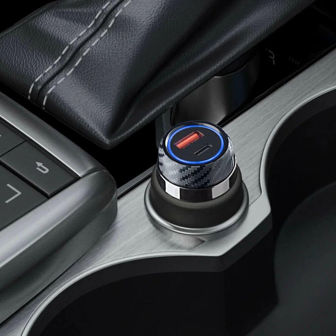 АЗУ Deppa USB A + USB-C, PD, QC 3.0, 52W (11213) Металл, графит