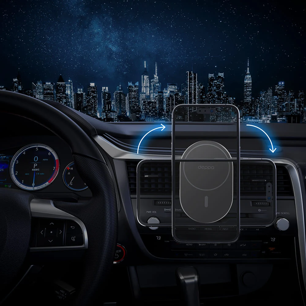 Автомобильный держатель Deppa Mage Safe Flat 1 (55203) Черный