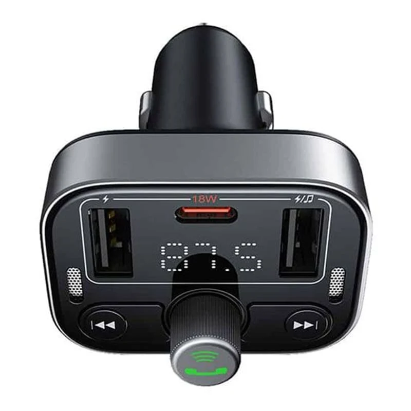 Автомобильное зарядное устройство/FM-модулятор/трансмиттер Baseus S-09 Pro Series Car FM Transmitter (C10762200113-00) Черный