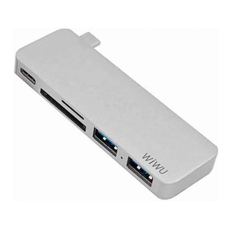 Переходник WiWU для MacBook Type-C Hub 5в1 (C1) Space Grey, серый космос
