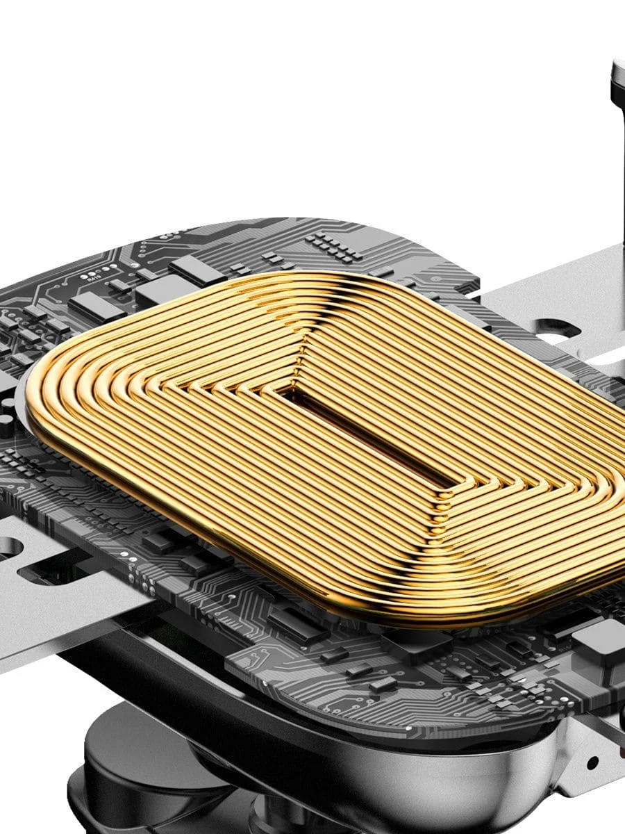 Автомобильный держатель с функцией беспроводной зарядки Baseus Smart Wireless Charger с датчиком (WXZN-01) Черный