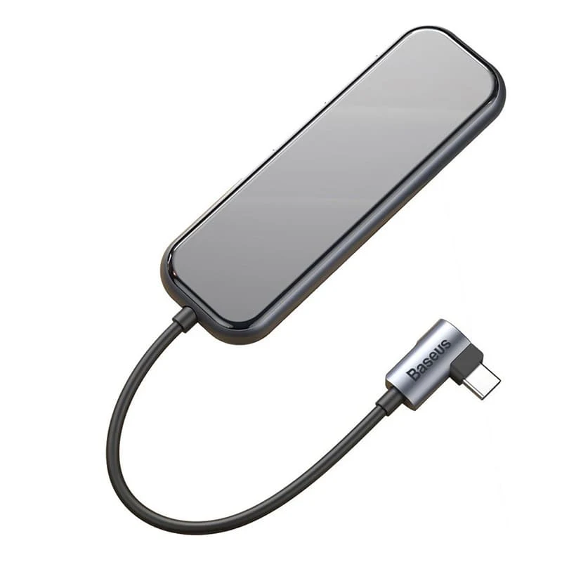 Переходник Baseus для MacBook HUB Multifunctional (Type-C to 4xUSB3.0+PD) (CAHUB-EZ0G) Deep Grey, тёмно-серый