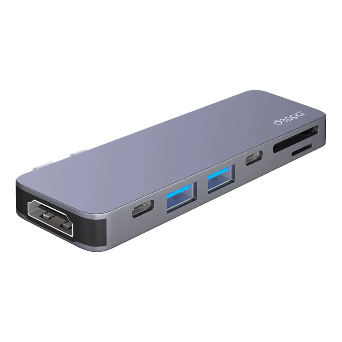 USB-C адаптер Deppa для MacBook 7в1 (73121) Графит