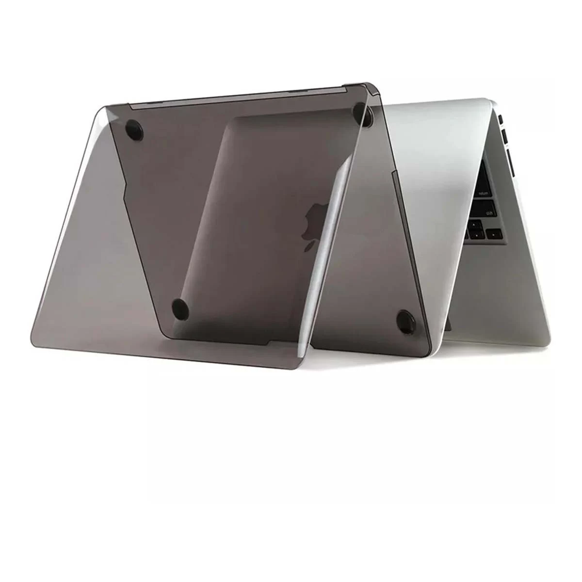 Чехол для MacBook 14 Pro WiWU Ultra thin hard shell case transparent black, черный