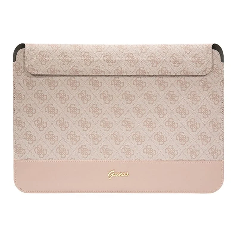 Чехол Guess для ноутбуков 13"/14" Sleeve 4G Bottom stripe Metal logo (GUCS14PS4SGP) Розовый