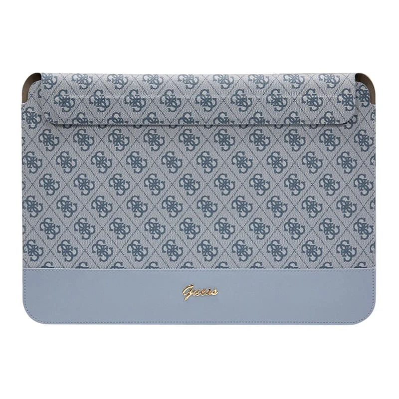 Чехол Guess для ноутбуков 13"/14" Sleeve 4G Bottom stripe Metal logo (GUCS14PS4SGB) Голубой