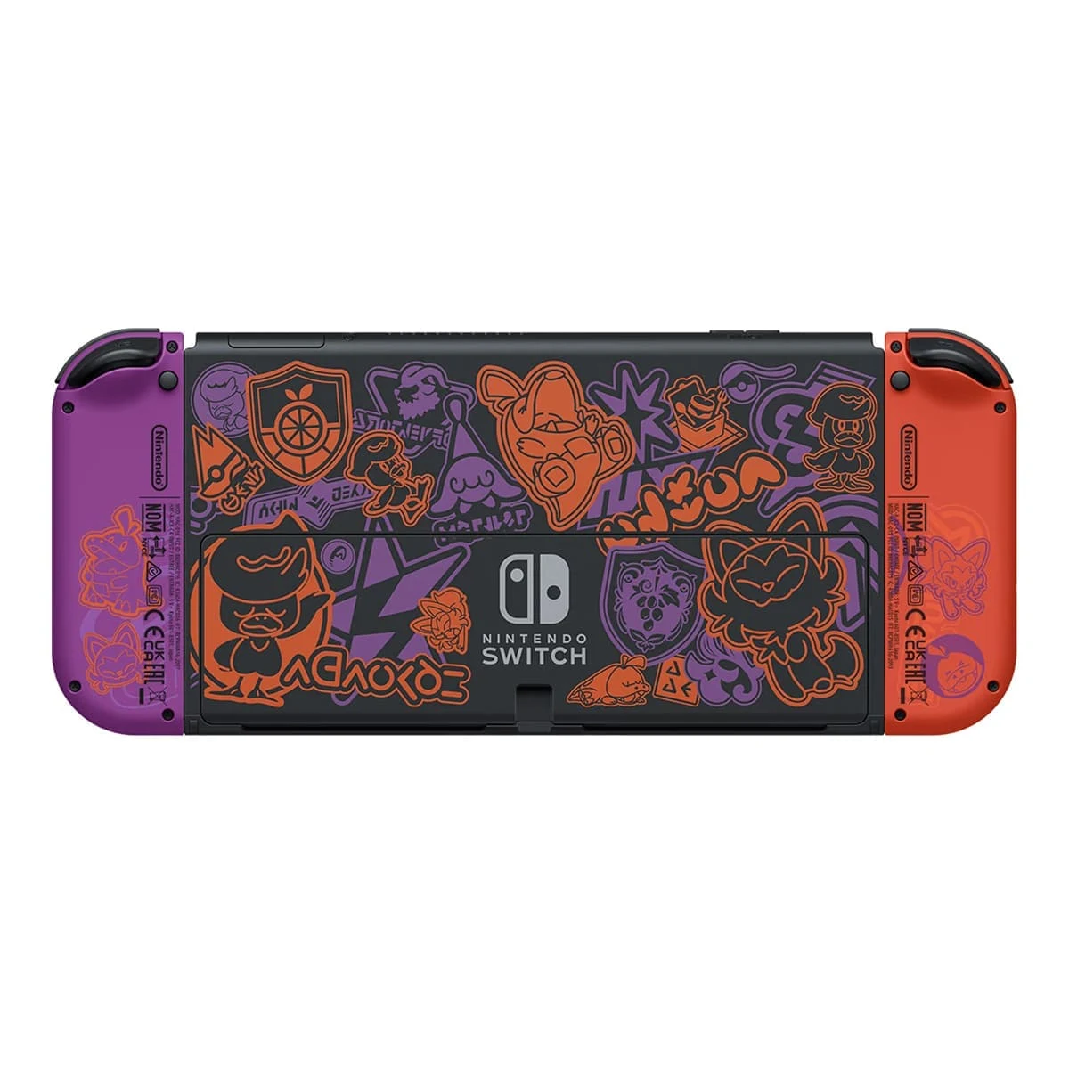 Игровая консоль Nintendo Switch OLED 64Gb Pokemon Skarlet and Violet Edition, красный/фиолетовый