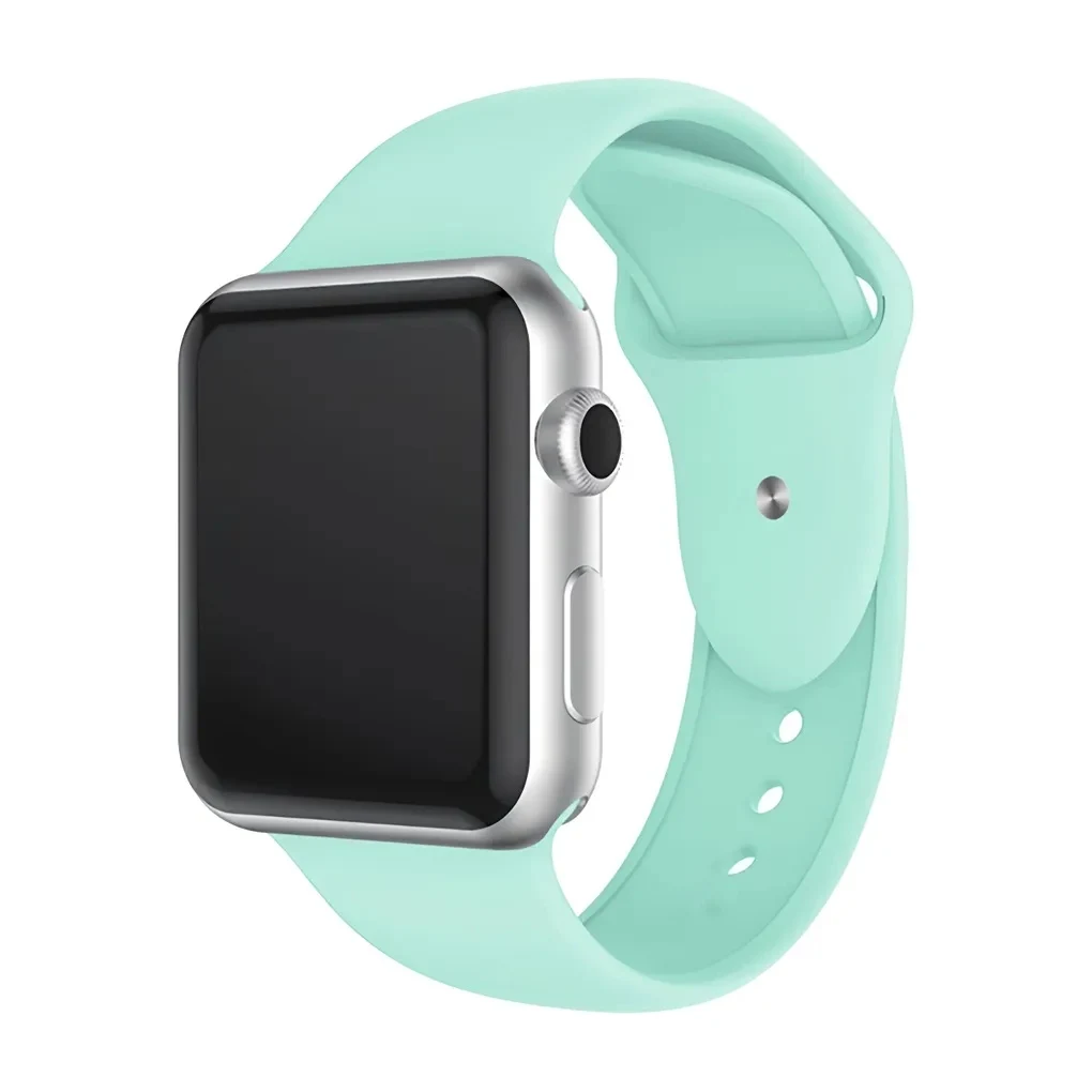 Ремешок для Apple Watch 42/49 mm Silicone Case Бирюзовый