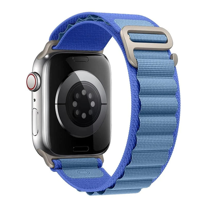 Ремешок для Apple Watch 38/40/41 mm Mutural Watch Band Alpine Loopback series Blue
